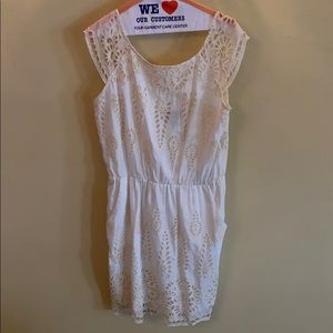 Lace white dress